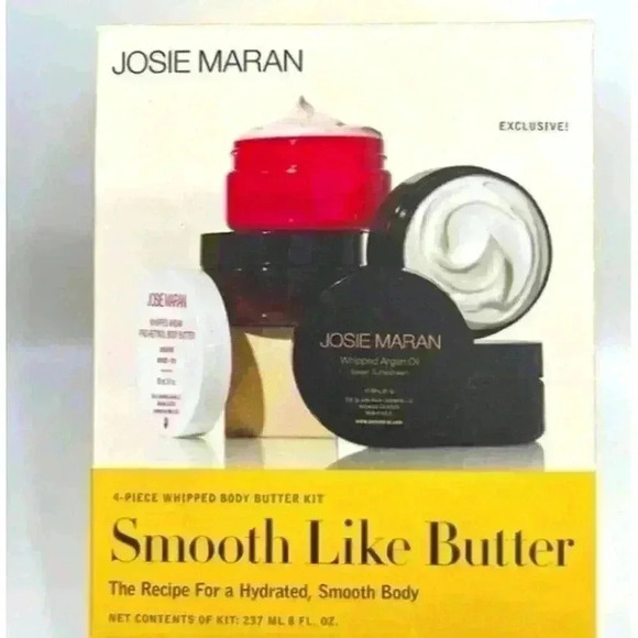 Josie Maran Smooth Like Butter 4 Piece Whipped Body Butter Set - 4x 2fl oz Cans - Picture 2 of 7